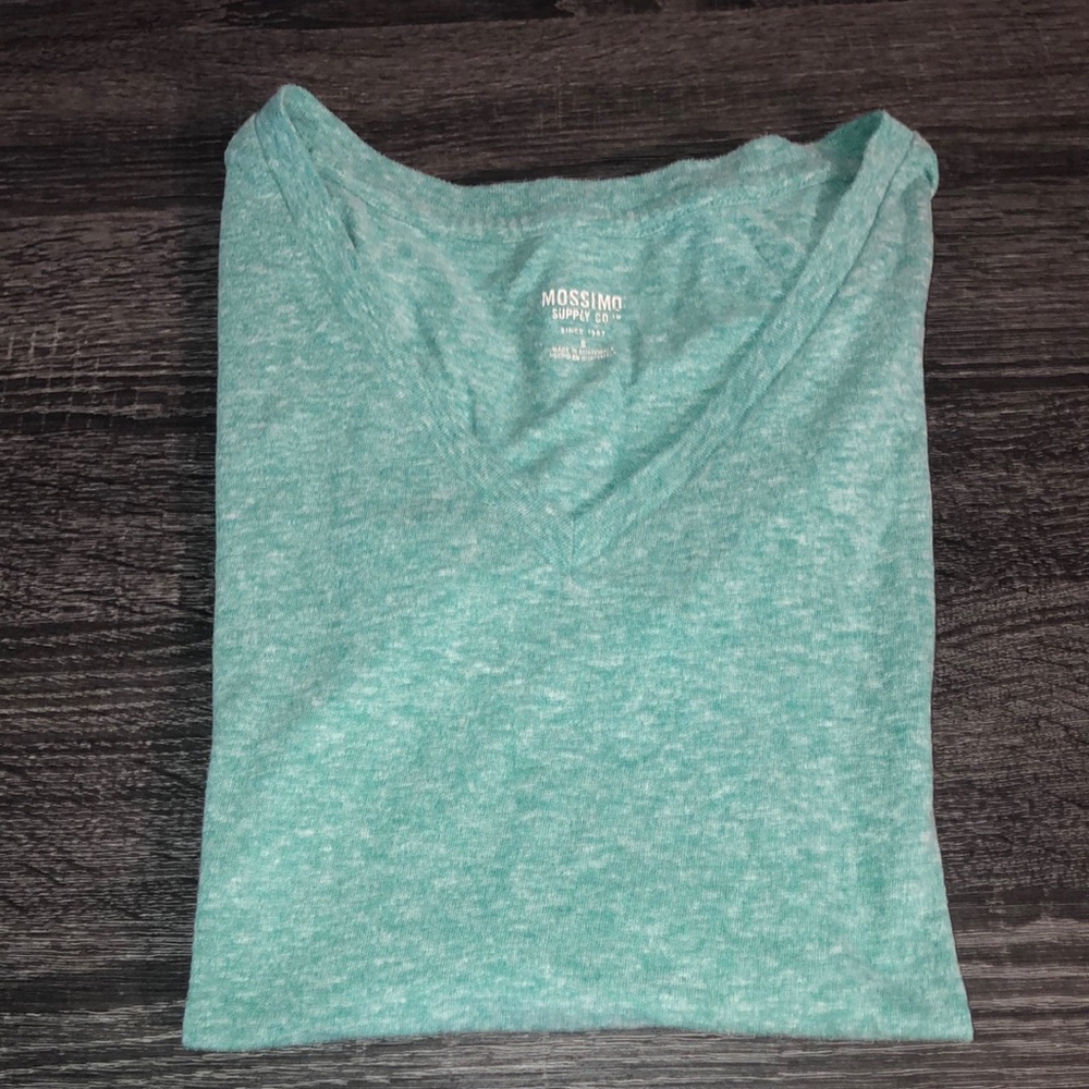 sea foam green v neck